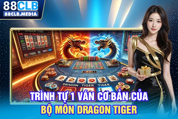 Rồng Hồ 88CLB Sảnh Cược Trực Tuyến Đơn Giản, Hấp Dẫn Trình tự 1 ván cơ bản của bộ môn Dragon Tiger